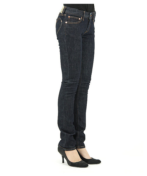 X-girl（エックスガール）の「HEART POCKET JEAN（デニムパンツ・レディース・インディゴブルー/ブラック・0/1/2）」の10枚目の写真