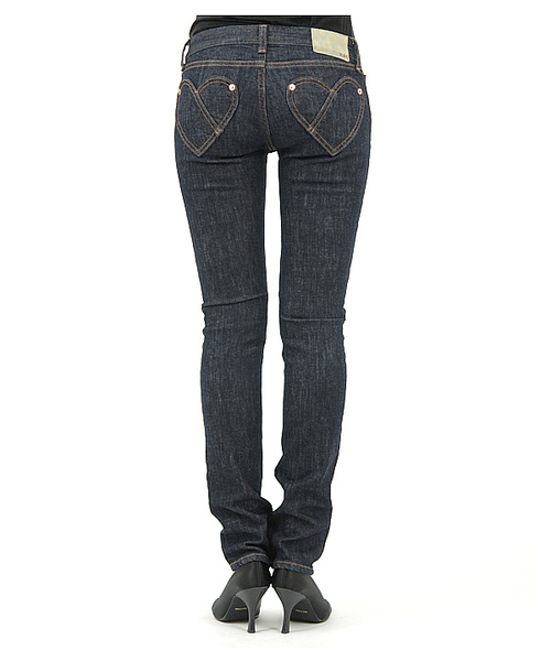 X-girl（エックスガール）の「HEART POCKET JEAN（デニムパンツ・レディース・インディゴブルー/ブラック・0/1/2）」の11枚目の写真