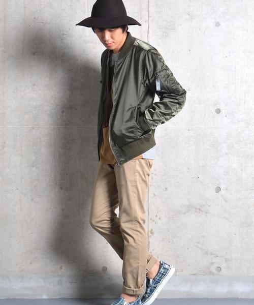 SHIPS JET BLUE（シップスジェットブルー）の「SHIPS JET BLUE: MA-1 ブルゾン 16FW■（ブルゾン・メンズ・ネイビー/ブラック/オリーブ・MEDIUM/LARGE/SMALL）」の12枚目の写真