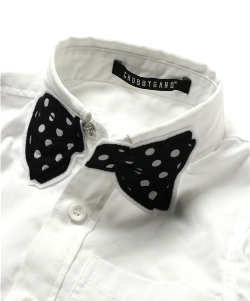 CHUBBYGANG（チャビーギャング）の「SUPERTHANKSコラボデザインシャツ（シャツ/ブラウス・キッズ・ホワイト・150/110/130/140/100/120）」の4枚目の写真
