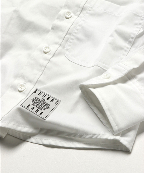 CHUBBYGANG（チャビーギャング）の「SUPERTHANKSコラボデザインシャツ（シャツ/ブラウス・キッズ・ホワイト・150/110/130/140/100/120）」の2枚目の写真