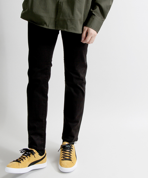 WEGO（ウィゴー）の「WEGO/ストレッチサテンスキニーパンツ（その他パンツ・メンズ・ダークブラウン/ワイン/ブラック・MEDIUM/SMALL/LARGE）」の2枚目の写真