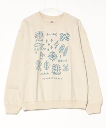 【THE POSTER LIST/ポスターリスト】PRINT CREWNECK SWEAT(UN)