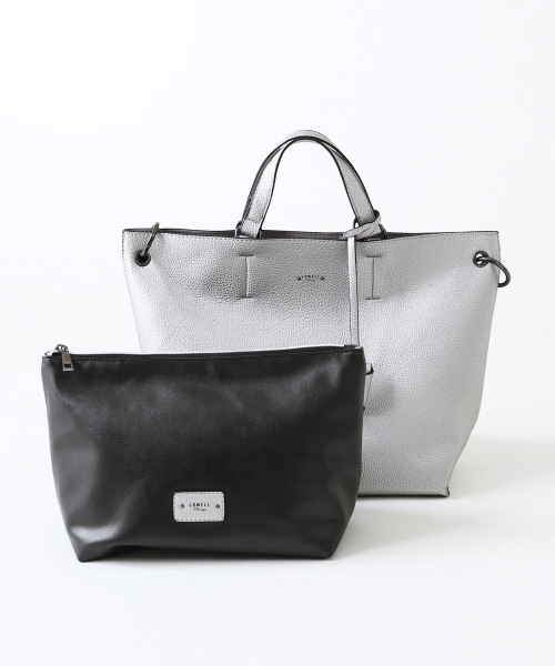 LOWELL things(ロウェル シングス)の「インバッグ付きシュリンクショルダー(ショルダーバッグ・レディース・シルバー/ブラック/ベージュ・FREE)」の3枚目の写真