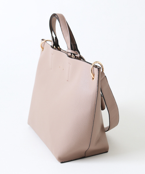 LOWELL things(ロウェル シングス)の「インバッグ付きシュリンクショルダー(ショルダーバッグ・レディース・シルバー/ブラック/ベージュ・FREE)」の7枚目の写真