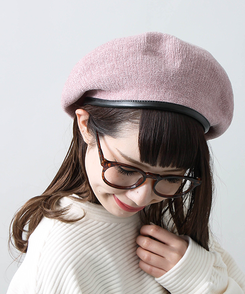 WEGO（ウィゴー）の「WEGO/アクリルサーモベレー帽（ハンチング/ベレー帽・レディース・オフホワイト/グレー/ネイビー/ブラック/ピンク/ブラウン・FREE）」の6枚目の写真