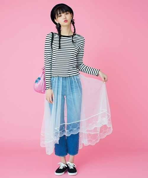 WEGO（ウィゴー）の「WEGO/アクリルサーモベレー帽（ハンチング/ベレー帽・レディース・オフホワイト/グレー/ネイビー/ブラック/ピンク/ブラウン・FREE）」の15枚目の写真