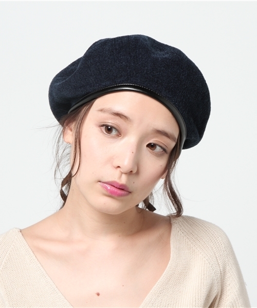 WEGO（ウィゴー）の「WEGO/アクリルサーモベレー帽（ハンチング/ベレー帽・レディース・オフホワイト/グレー/ネイビー/ブラック/ピンク/ブラウン・FREE）」の11枚目の写真