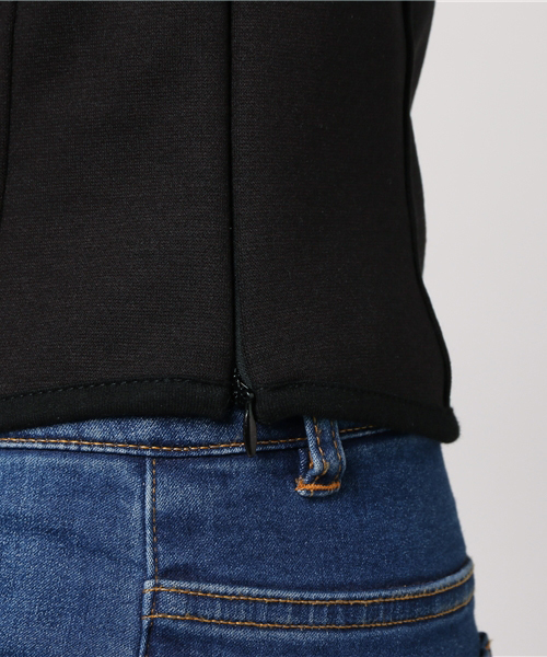 EGOIST（エゴイスト）の「コルセットカットトップ（Tシャツ/カットソー・レディース・グレー/ホワイト/ブラック・FREE）」の12枚目の写真