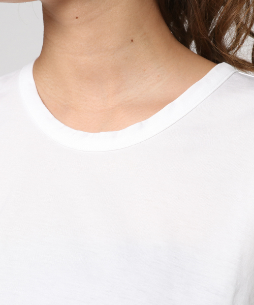 PAPILLONNER（パピヨネ）の「ねじれTシャツ（Tシャツ/カットソー・レディース・ピンク/オフホワイト/ブルー・FREE）」の7枚目の写真