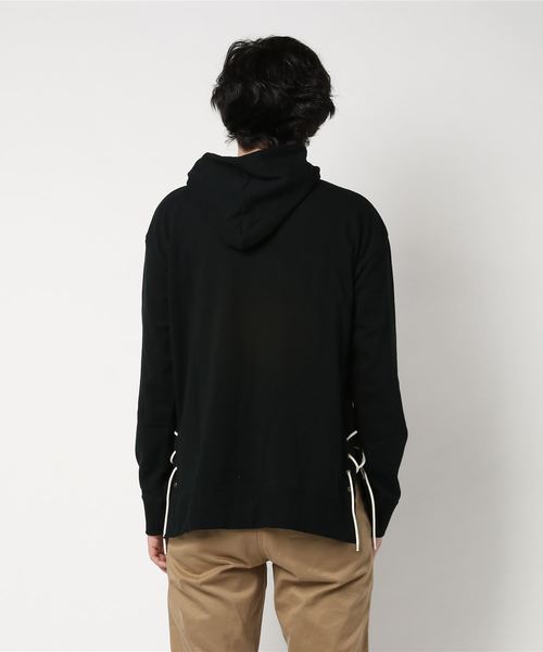 rehacer（レアセル）の「rehacer : Lace-up Hooded Parka（パーカー・メンズ・ブラック/グレー・SMALL/LARGE/MEDIUM）」の11枚目の写真