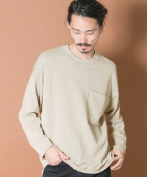 URBAN RESEARCH | UR BIG POCKET LONG-SLEEVE DROP KNIT(ニット/セーター)