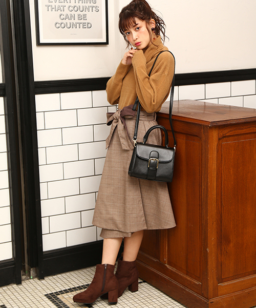 one after another NICE CLAUP(ワンアフターアナザーナイスクラップ)の「リバーシブル膝丈スカート(スカート・レディース・ブラウン/ベージュ/パープル/オレンジ・FREE)」の16枚目の写真