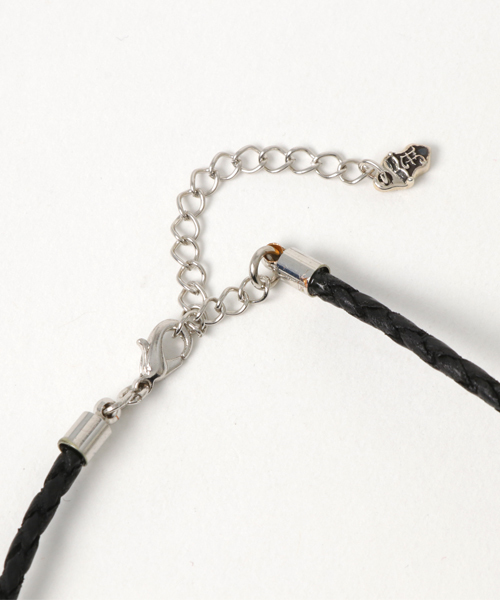 Artemis Classic（アルテミスクラシック）の「ArtemisClassic/四つ編みﾚｻﾞｰﾈｯｸﾚｽ（ネックレス・メンズ・ブラック・FREE）」の3枚目の写真