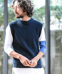 CAMBIO | mcg2197-Simple Cotton Knit Vest ベスト(背心外套)