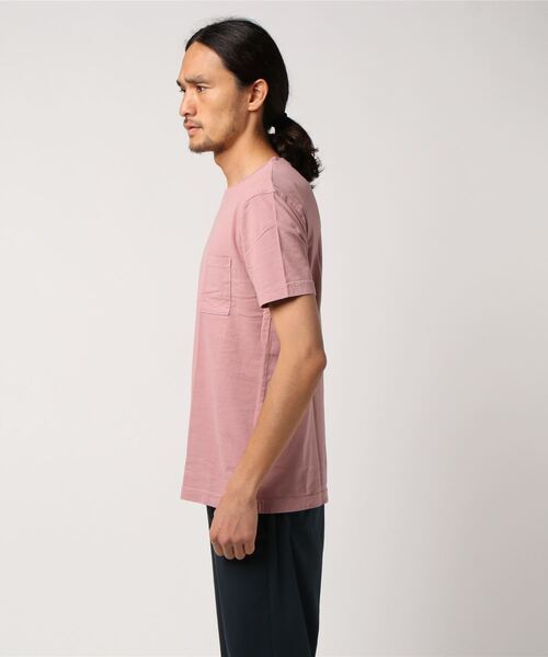 three dots（スリードッツ）の「David クルーネックポケットTシャツ（Tシャツ/カットソー・メンズ・ホワイト/ブラック/ネイビー/杢グレー・LARGE/MEDIUM/SMALL/X-LARGE）」の6枚目の写真
