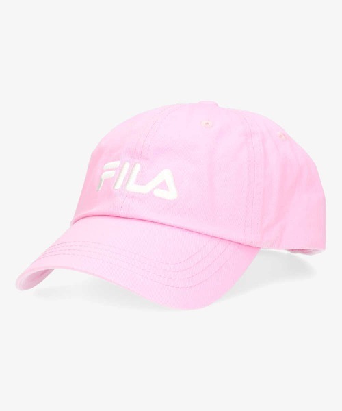 OVERRIDE（オーバーライド）の「【FILA】 096 LINEAR LOGO LOW CAP / 【フィラ】ロゴ ロウ キャップ　オーバーライド（キャップ・メンズ・ブラック/ベージュ/ネイビー/レッド/ピンク/ブルー/グリーン/ブルー系その他/ホワイト/ワイン/オレンジ/ライトピンク/イエロー・FREE/57~59cm）」の9枚目の写真