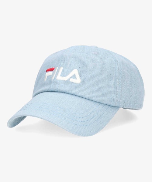 OVERRIDE（オーバーライド）の「【FILA】 096 LINEAR LOGO LOW CAP / 【フィラ】ロゴ ロウ キャップ　オーバーライド（キャップ・メンズ・ブラック/ベージュ/ネイビー/レッド/ピンク/ブルー/グリーン/ブルー系その他/ホワイト/ワイン/オレンジ/ライトピンク/イエロー・FREE/57~59cm）」の7枚目の写真