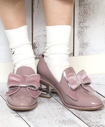 Jeffrey Campbell | リボン付蹄ヒールシューズ(ローファー)