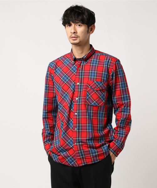 JOINT WORKS（ジョイントワークス）の「ビッグチェッククレイジーボタンダウンシャツ（シャツ/ブラウス・メンズ・ネイビー/レッド・LARGE/MEDIUM）」の2枚目の写真