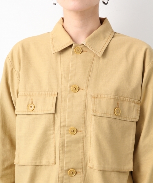 LEPSIM（レプシィム）の「シャツミリタリージャケット　784333（ミリタリージャケット・レディース・ベージュ/カーキ・MEDIUM/LARGE）」の5枚目の写真