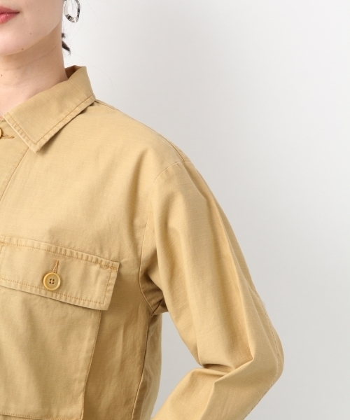LEPSIM（レプシィム）の「シャツミリタリージャケット　784333（ミリタリージャケット・レディース・ベージュ/カーキ・MEDIUM/LARGE）」の13枚目の写真