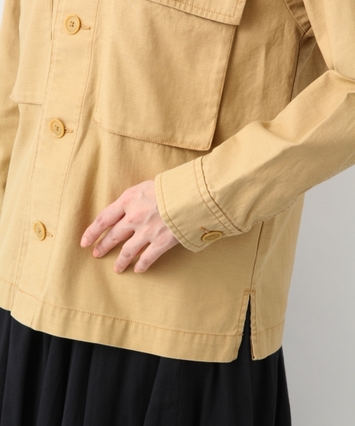 LEPSIM（レプシィム）の「シャツミリタリージャケット　784333（ミリタリージャケット・レディース・ベージュ/カーキ・MEDIUM/LARGE）」の7枚目の写真
