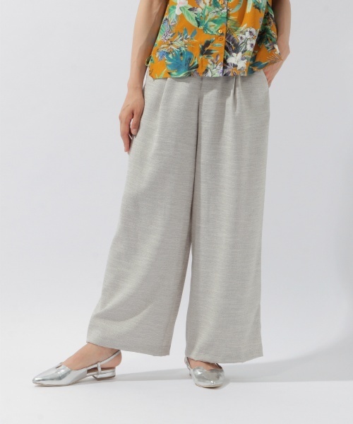 laboratory work（ラボラトリーワーク）の「タックワイドパンツ（その他パンツ・レディース・ネイビー/グレー・MEDIUM/SMALL）」の2枚目の写真