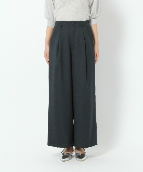 laboratory work（ラボラトリーワーク）の「タックワイドパンツ（その他パンツ・レディース・ネイビー/グレー・MEDIUM/SMALL）」の8枚目の写真