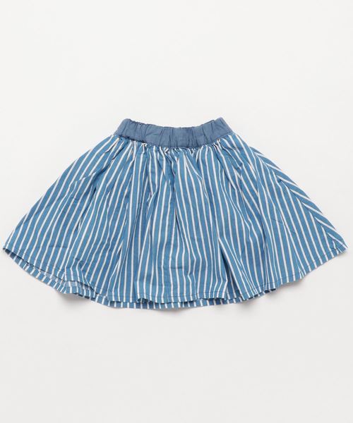 RUGGEDWORKS（ラゲッドワークス）の「ストライプロングスカート（スカート・キッズ・ライトブルー/ネイビー・100cm/110cm/120cm/130cm/140cm/90cm/80ｃｍ）」の4枚目の写真