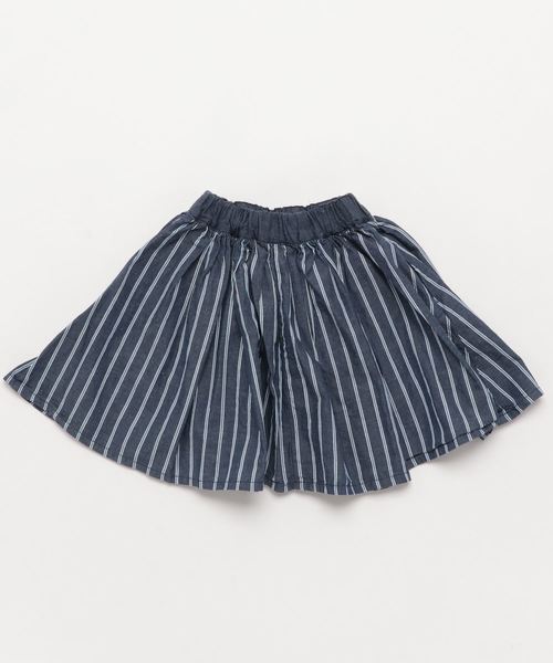 RUGGEDWORKS（ラゲッドワークス）の「ストライプロングスカート（スカート・キッズ・ライトブルー/ネイビー・100cm/110cm/120cm/130cm/140cm/90cm/80ｃｍ）」の3枚目の写真