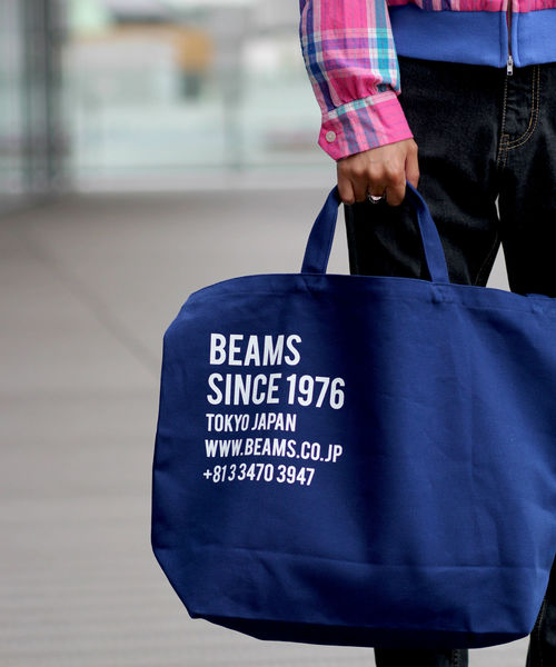 BEAMS（ビームス）の「【WEB限定】BEAMS / 2WAY キャンバス トートバッグ（トートバッグ・メンズ・ホワイト/ピンク/オレンジ/オリーブ/ネイビー・ONE SIZE）」の5枚目の写真