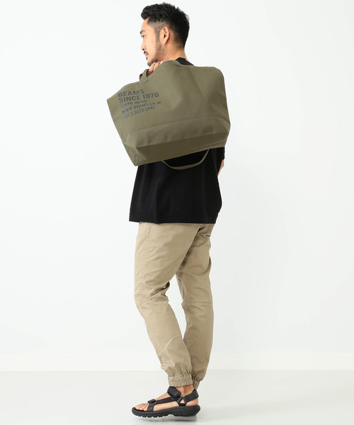 BEAMS（ビームス）の「【WEB限定】BEAMS / 2WAY キャンバス トートバッグ（トートバッグ・メンズ・ホワイト/ピンク/オレンジ/オリーブ/ネイビー・ONE SIZE）」の10枚目の写真