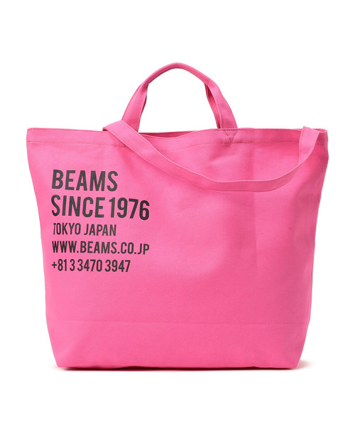 BEAMS（ビームス）の「【WEB限定】BEAMS / 2WAY キャンバス トートバッグ（トートバッグ・メンズ・ホワイト/ピンク/オレンジ/オリーブ/ネイビー・ONE SIZE）」の18枚目の写真