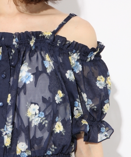 Heather（ヘザー）の「オパールオフショルブラウス（シャツ/ブラウス・レディース・ライトイエロー/ネイビー/ホワイト・FREE）」の14枚目の写真