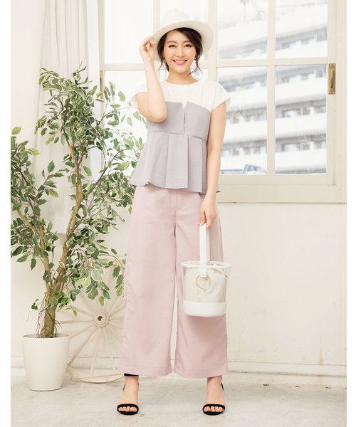 KOBE LETTUCE（コウベレタス）の「ショルダーストラップ2WAYクリアバケツバッグ/レディース/PVC[B1160]神戸レタス（ハンドバッグ・レディース・オフホワイト/ストライプ/キャメル/ブラック・FREE）」の15枚目の写真