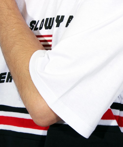 ８(eight)（エイト）の「切替 ロゴ ビッグTシャツ（Tシャツ/カットソー・メンズ・ホワイト/イエロー/ネイビー・MEDIUM/LARGE）」の14枚目の写真