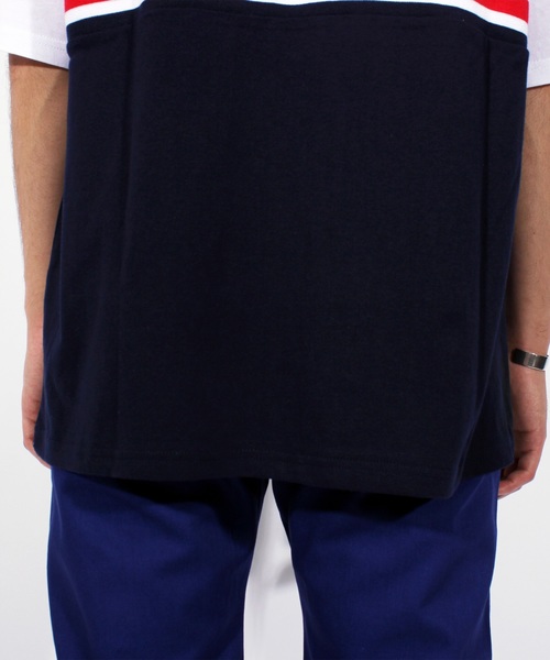 ８(eight)（エイト）の「切替 ロゴ ビッグTシャツ（Tシャツ/カットソー・メンズ・ホワイト/イエロー/ネイビー・MEDIUM/LARGE）」の19枚目の写真