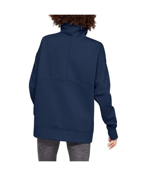 UNDER ARMOUR(アンダーアーマー)の「UAコージーオーバーサイズプルオーバー(トレーニング/アウター/WOMEN)(パーカー・レディース・ブラック/ダークネイビー・MD/SM/LG)」の11枚目の写真