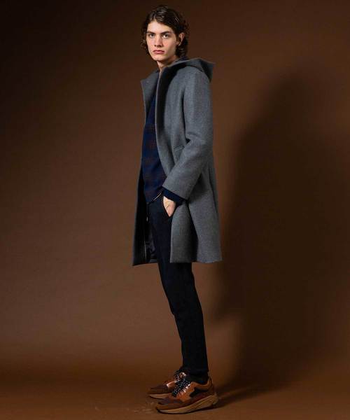 UNITED TOKYO（ユナイテッドトウキョウ）の「18G チェックオーバーサイズVネックニット（ニット/セーター・メンズ・ブラウン/ブラック・1/2/3）」の7枚目の写真