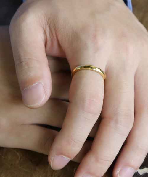 YArKA（ヤーカ）の「【YArKA/ヤーカ】stainless series simple2mm ring/ステンレスシンプル2ミリリング（リング・メンズ・ブラック/シルバー/ゴールド・#13/#17/#9/#11/#15/#19/#21）」の3枚目の写真
