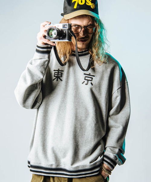 glamb　『東京』　スウェット　1 glamb（グラム）の「glambTOKYO刺繍リブボーダースウェット