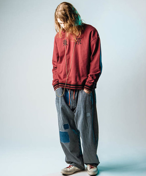 glamb　『東京』　スウェット　1 glamb（グラム）の「glambTOKYO刺繍リブボーダースウェット