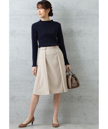 NATURAL BEAUTY BASIC | ピーチタックフレアスカート(スカート)