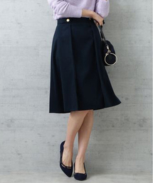 NATURAL BEAUTY BASIC | ピーチタックフレアスカート(スカート)