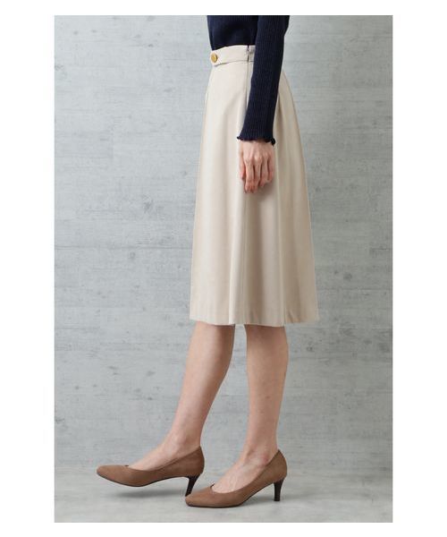 NATURAL BEAUTY BASIC（ナチュラルビューティーベーシック）の「ピーチタックフレアスカート（スカート・レディース・ベージュ/ラベンダー/ネイビー・SMALL/MEDIUM）」の16枚目の写真