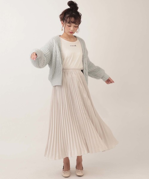 one after another NICE CLAUP(ワンアフターアナザーナイスクラップ)の「モールキラキラカーディガン(カーディガン/ボレロ・レディース・アイボリー/グリーン系その他/ミント/ピンク系その他・FREE)」の13枚目の写真