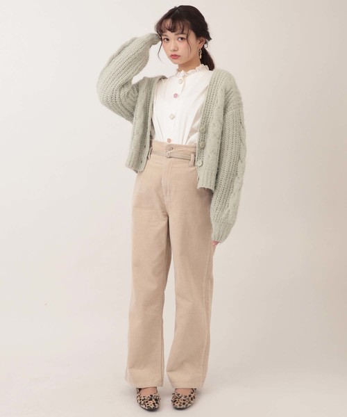 one after another NICE CLAUP(ワンアフターアナザーナイスクラップ)の「モールキラキラカーディガン(カーディガン/ボレロ・レディース・アイボリー/グリーン系その他/ミント/ピンク系その他・FREE)」の14枚目の写真