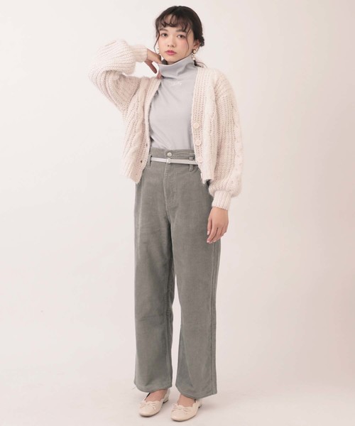 one after another NICE CLAUP(ワンアフターアナザーナイスクラップ)の「モールキラキラカーディガン(カーディガン/ボレロ・レディース・アイボリー/グリーン系その他/ミント/ピンク系その他・FREE)」の15枚目の写真