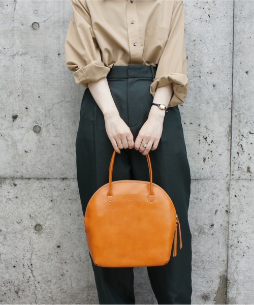 TIDEWAY（タイドウェイ）の「LIGHT LEATHER BOSTON/M/トート（ボストンバッグ・レディース・チョコ/ブラック/キャメル/ブラウン/アッシュグレー・FREE）」の16枚目の写真